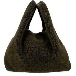Maison Margelia MM6 Tote Green Shearling